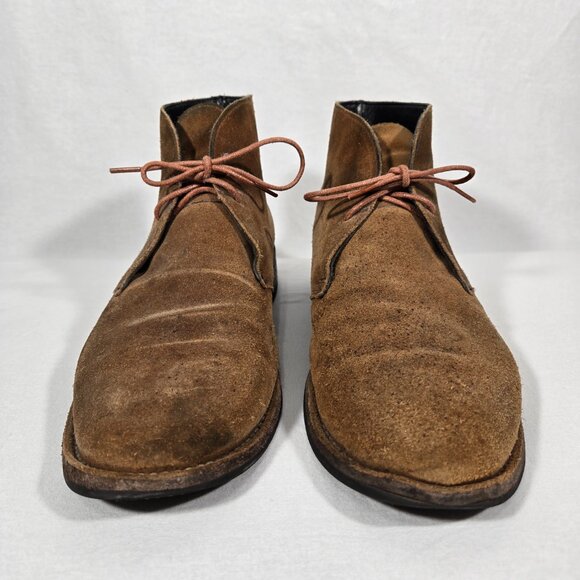 THURSDAY BOOT CO. The Scout Chukka Cognac Suede Thrusted Boots Men's Size 10.5. - Picture 5 of 17